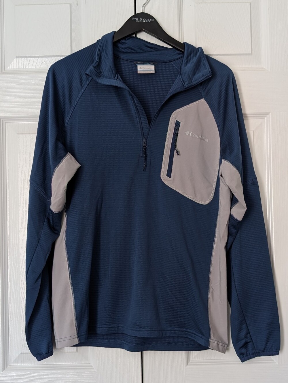 Columbia Triple Canyon Half Zip Fleece Blue Grey